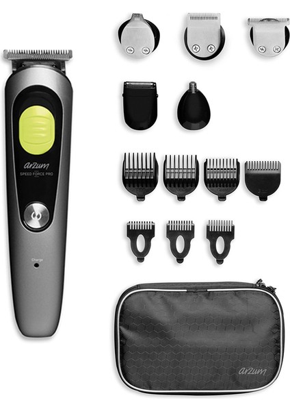 AR5211 Speed Force Pro 12 In 1 Erkek Bakım Seti - Gri