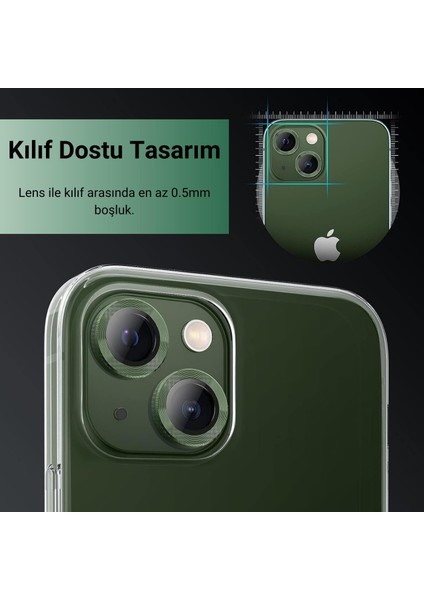 iPhone 15 Plus ve iPhone 15 Safir Kamera Lens Koruyucu Uygulama Aparatlı fiyatları