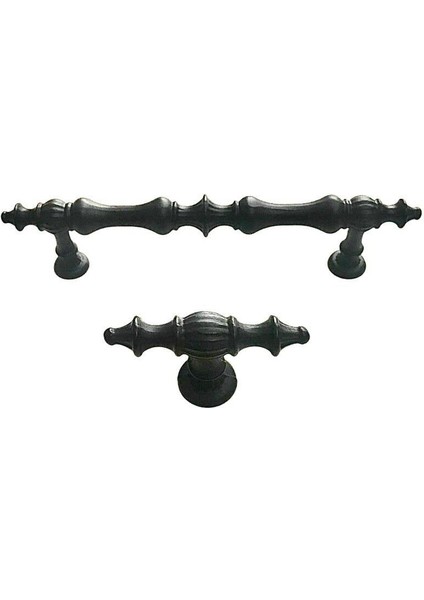 Gözde Zamak Mat Siyah Mobilya Dolap Mutfak Çekmece Kulpu 10 Adet 128 mm fırsatları