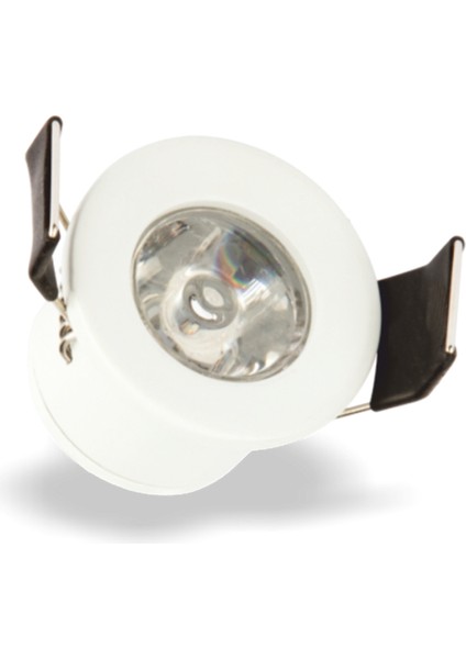 Opto 1W Yuvarlak Beyaz Kasa LED Spot