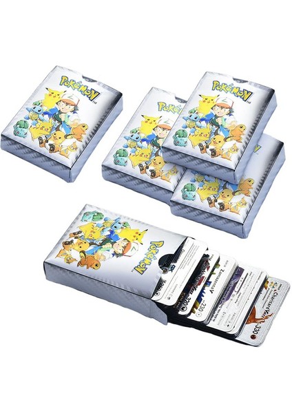 Pokemon Vmax Gold Black Silver Card Tcg Dx Gx Süper 3lü Set Esnek Pokemon Kartı 90 Adet Ingilizce fırsatları