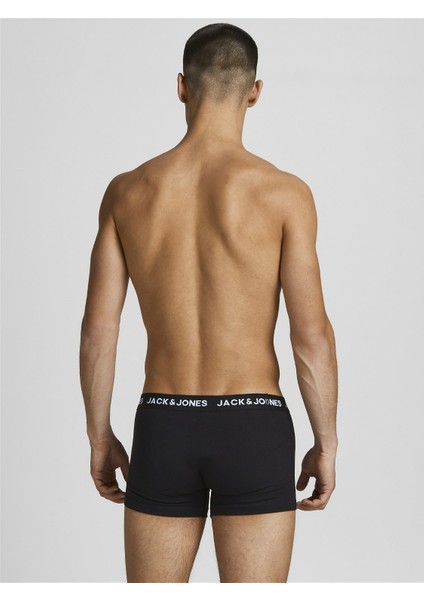 Jack & Jones Erkek Pamuklu Renkli Kemer Siyah Renk 5 Li Boxer 12142342