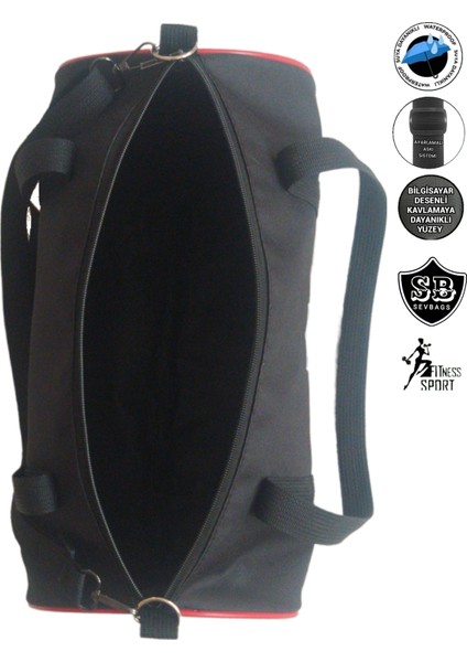 Silindir Omuz Askılı Fitness Spor Çantası Unisex