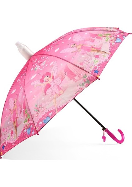 Çocuk Şemsiye Pembe Pvc Kılıflı Kız Çocuk Şemsiyesi