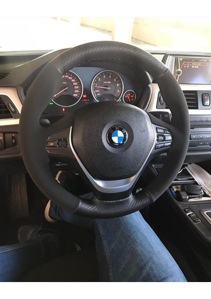Bmw Nubuk-Karbon Deri Orijinal Direksiyon Kaplama
