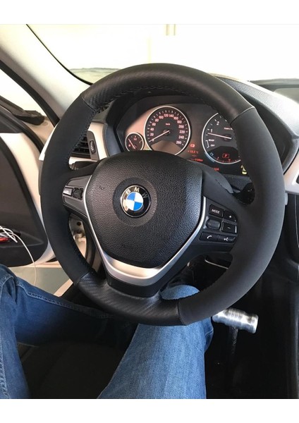 Bmw Nubuk-Karbon Deri Orijinal Direksiyon Kaplama