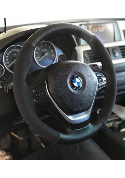 Bmw Nubuk-Karbon Deri Orijinal Direksiyon Kaplama