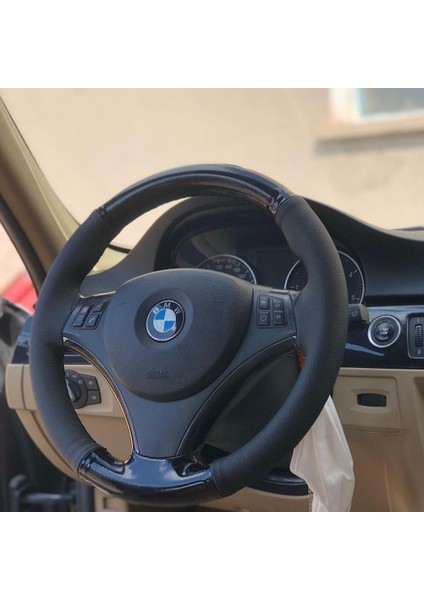 Bmw Piano Black Deri Direksiyon Kılıfı