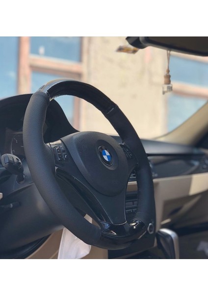 Bmw Piano Black Deri Direksiyon Kılıfı