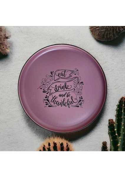 6 Lı Pasta Tabağı Nordıc Mottolu