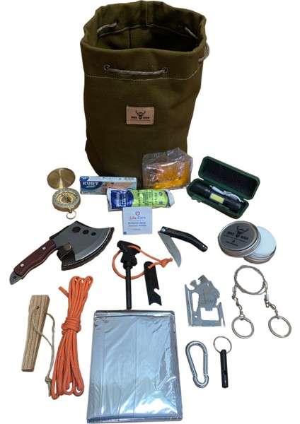 Survival Kit, Hayatta Kalma Ekipmanları, Acil Durum Çantası, Afet - Deprem Çantası