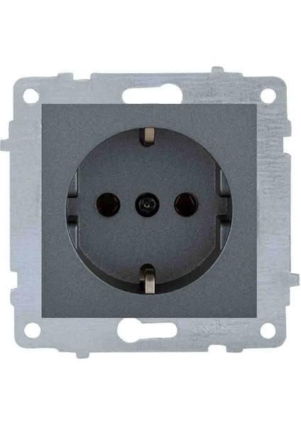 Ovivo Grano Füme Topraklı Priz Çerçevesiz…