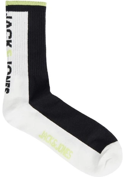 Jack & Jones Jacathletıc Logo Back Tennıs Sock Siyah