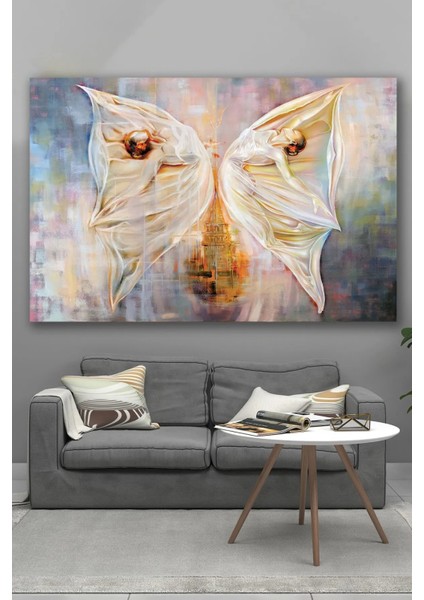 Kelebek ve Sanat Kanvas Tablo AR421
