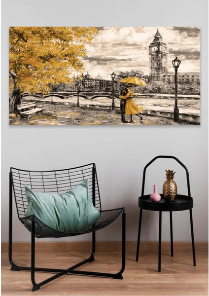 Romantik Sonbahar Duvar Kanvas Tablo AR455