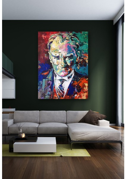 Yağlı Boya Görünümlü Atatürk