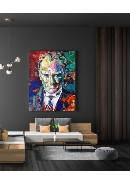 Yağlı Boya Görünümlü Atatürk