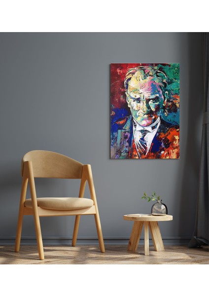 Yağlı Boya Görünümlü Atatürk