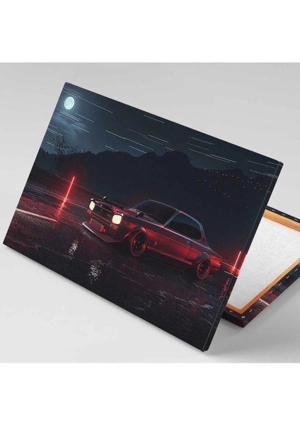 Nissan Skyline Gtr Art Gece Manzara Işıklar Araba Neon Kanvas Tablo AR03097 fiyatları