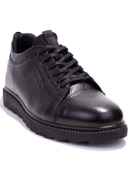 Hammer Jack 422313 Siyah Cilt Ortopedik Günlük Erkek Deri Ayakkabı