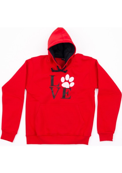 Love / Kapüşonlu Sweatshirt
