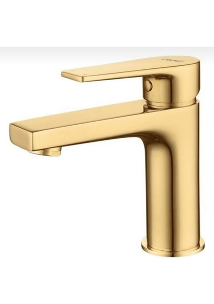 Gold Lavabo Bataryası Gold Lavabo Musluğu Modern Tasarım Altın Lavabo Armatür