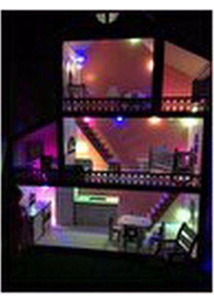 Peri LED Hediyeli Ahşap Oyun Evi Bebek Evi fırsatları