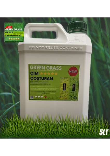 Çim Çoşturan 5lt Sıvı Gübre Greengrass