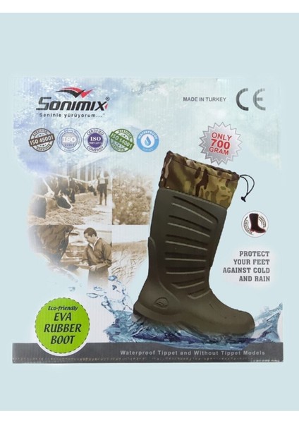 Eva Termal Avcı Çizme Haki -30 Derece Soğuğa Dayanıklı modelleri