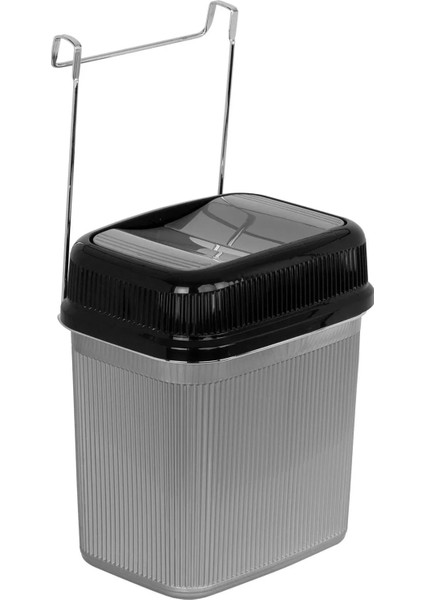 Askılı Asılabilir Tezgah Altı Pratik Kapak Mutfak Banyo Çöp Kovası 5.5 Litre