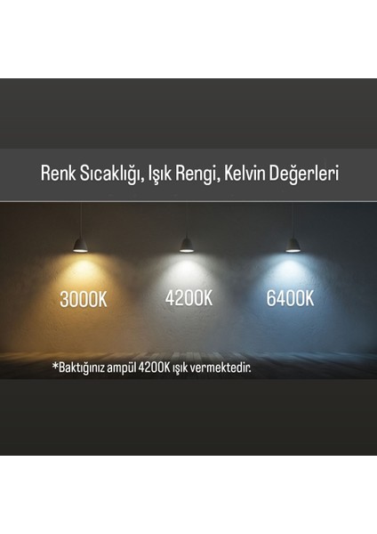 Horoz 5'li Paket 6W - 62W Dim Edilebilir GU10 LED Ampul 4200 Kelvin Kırık Beyaz 390 Lümen Spot Ampul