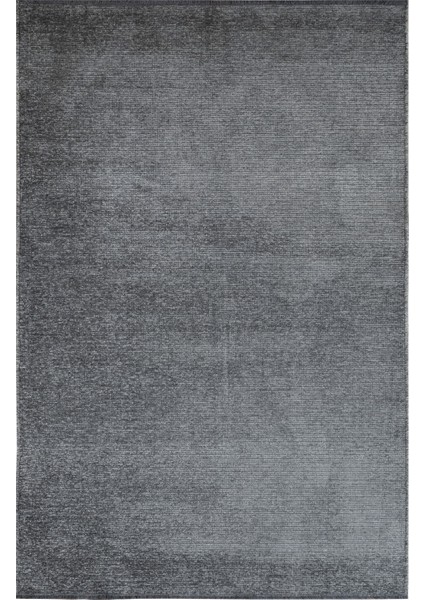 Alayna Anthracite Solid Color Cotton Machine Made Area Rug