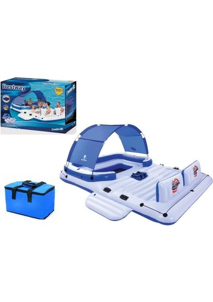 Süper Jumbo Ada Binici 6 Kişilik 389X 274 cm - Mavi Su Dünyası