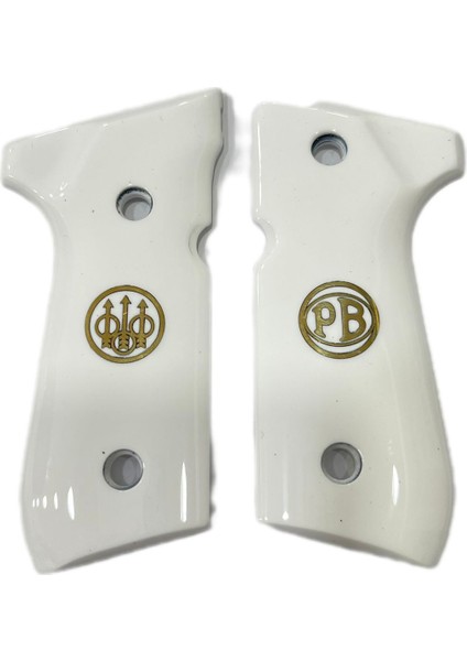 Beretta F92 Beyaz Pleksi Prinç Logo Kabze Beretta F92 Beyaz Pleksi Prinç Logo Kabze