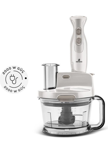 Mutfak Robotu 1,5 L Geniş Hazne, Turbo Fonksiyonlu 2000 W Güçlü Motor fırsatları
