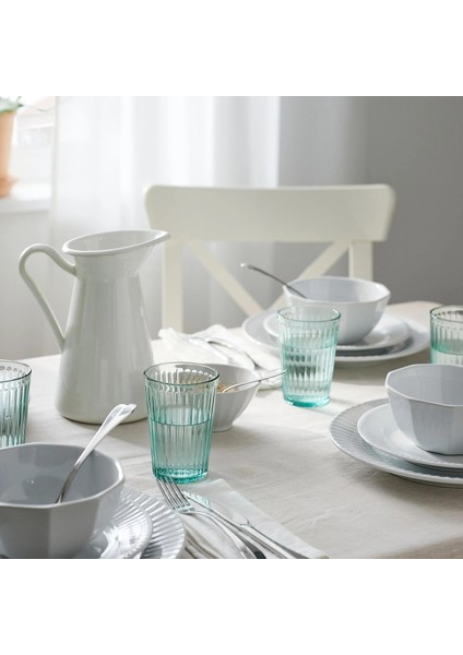 Cam Bardak Seti Açık Turkuaz Renk 31 cl 4 Adet modelleri