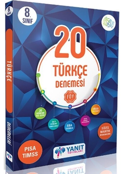 8. Sınıf Türkçe Video Çözümlü 20 Deneme