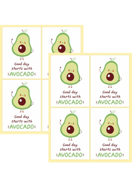 QY1359-48PCS 24-48PCS Sevimli Mini Gıda Ambalaj Çıkartmaları Karikatür Güneş Avokado Sandviç Dekorasyon Etiketi Kırtasiye Çıkartmalar (Yurt Dışından) modelleri