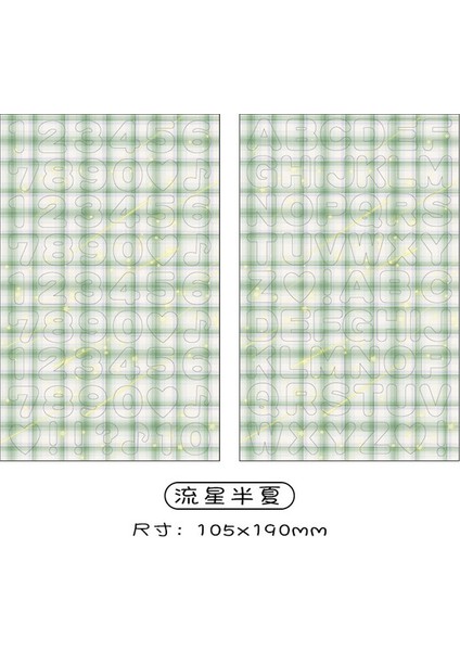 2-C Mohamm 2 Sayfa Numarası Harfler Alfabe Ekose Dekoratif Çıkartmalar Scrapbooking Fotoğraf Albümü Kart Yapımı Için Süt Günlüğü Dıy (Yurt Dışından)