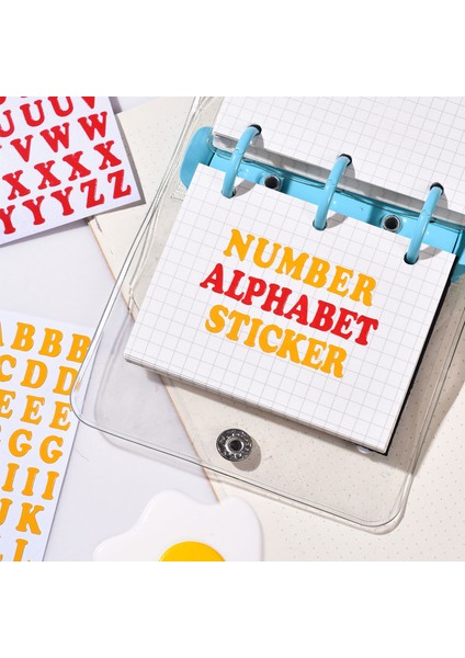 2-C Mohamm 2 Sayfa Numarası Harfler Alfabe Ekose Dekoratif Çıkartmalar Scrapbooking Fotoğraf Albümü Kart Yapımı Için Süt Günlüğü Dıy (Yurt Dışından) fırsatları