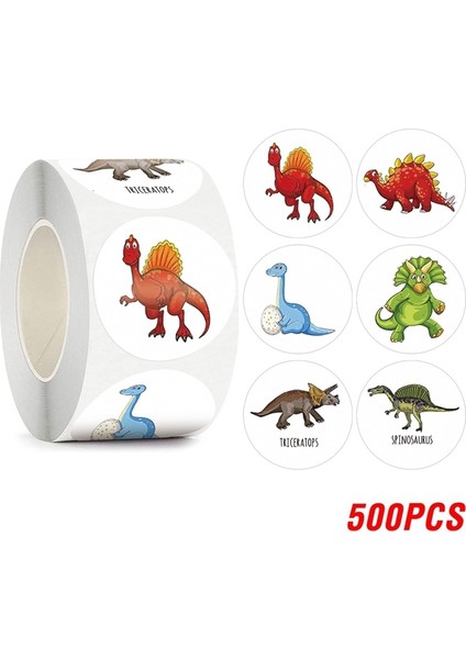 QY1586-500PCS 100-500PCS Çocuk Karikatür Çıkartmalar Küçük Dinozor Desen Çocuklar Kırtasiye Malzemeleri Okul Öğretmen Malzemeleri Ödül Çıkartmalar (Yurt Dışından)