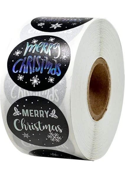 QY1638-500PCS 100-500 Adet Yuvarlak Merry Christmas Çıkartmalar Mühür Etiketleri 1 Inç Altın Kelime Etiketi Noel Hediyesi Süslemeleri Etiket (Yurt Dışından)