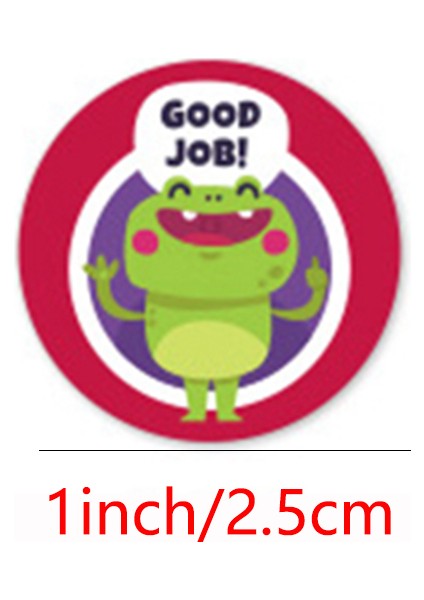 QY2292-100 Adet 100-500 Adet 1 Inç/2.5 cm Hayvan Iyi Iş Serin Çıkartmalar Rulo Zarf Övgü Ödül Öğrenci Çalışma Etiketi Kırtasiye Mühür Etikel (Yurt Dışından) modelleri