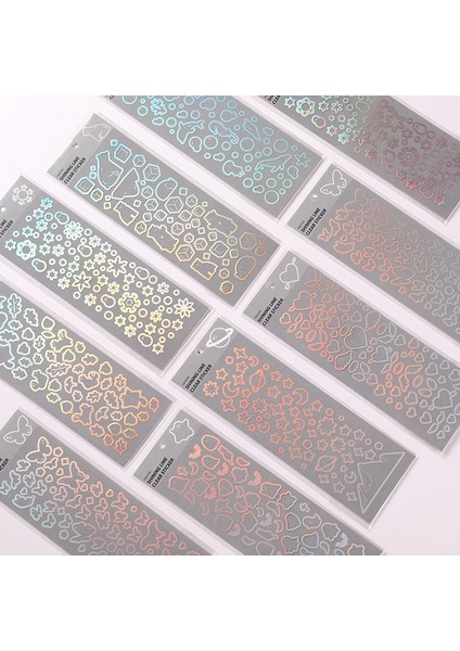 Hayalet Kore Ins Lazer Goo Kart Sticker Şeffaf Telefon Kılıfı Su Bardağı Yıldız El Hesabı Fotoğraf Albümü Küçük Kart Dıy Dekorasyon (Yurt Dışından) fırsatları