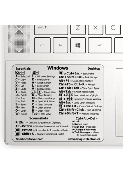 1 Adet Windows Için Windows Pc Bilgisayar Referans Klavye Kısayolu Etiket Yapışkanlı Şeffaf Etiket Dizüstü Masaüstü Için Macbook Kısayolu (Yurt Dışından) fiyatları