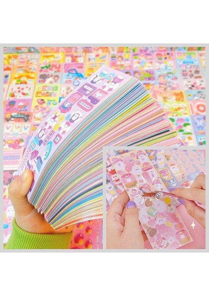 120 Takım Levha Çıkartmalar Çocuklar Için Kpop Güzel Estetik Sevimli Set Paketi El Yapımı Dıy Çocuk Kız Oyuncak Dekor Kırtasiye Scrapbooking Bts 200 (Yurt Dışından)