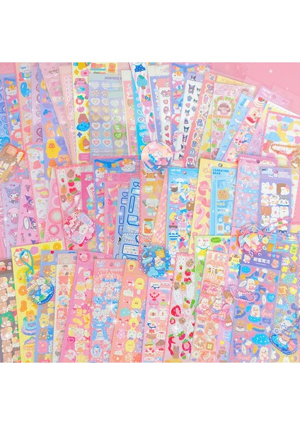 120 Takım Levha Çıkartmalar Çocuklar Için Kpop Güzel Estetik Sevimli Set Paketi El Yapımı Dıy Çocuk Kız Oyuncak Dekor Kırtasiye Scrapbooking Bts 200 (Yurt Dışından)
