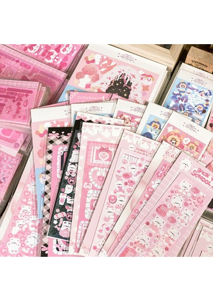 5 Adet Mınkys Yeni Varış 4 Adet 6 Adet 8 Adet Tam Set Kawaii Fotocardlar Dekoratif Çıkartmalar Dıy Karalama Defteri Çıkartmaları Konfeti Etiket (Yurt Dışından) modelleri