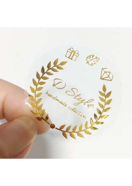 9 cm Beyaz Altın 100 Yaprak/siyah Altın Folyo Etiket Özel Ticari Logo Düğün Özel Etiket Altın Ambalaj Yuvarlak Şeffaf Etiket Size Logo (Yurt Dışından) fiyatları