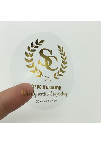 9 cm Beyaz Altın 100 Yaprak/siyah Altın Folyo Etiket Özel Ticari Logo Düğün Özel Etiket Altın Ambalaj Yuvarlak Şeffaf Etiket Size Logo (Yurt Dışından) fırsatları